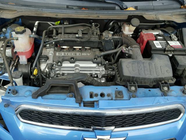 KL8CD6S90EC537420 - 2014 CHEVROLET SPARK 1LT BLUE photo 7