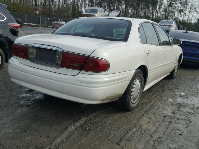 1G4HP52K54U242030 - 2004 BUICK LESABRE CU WHITE photo 4