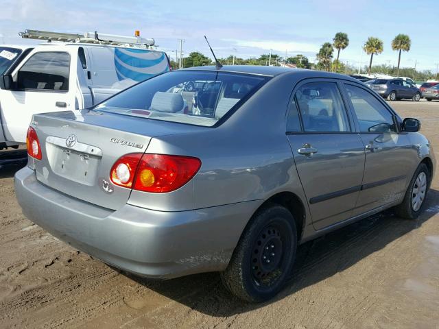 JTDBR32EX32009158 - 2003 TOYOTA COROLLA CE SILVER photo 4