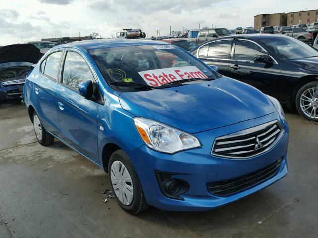 ML32F3FJ8HHF12648 - 2017 MITSUBISHI MIRAGE G4 BLUE photo 1