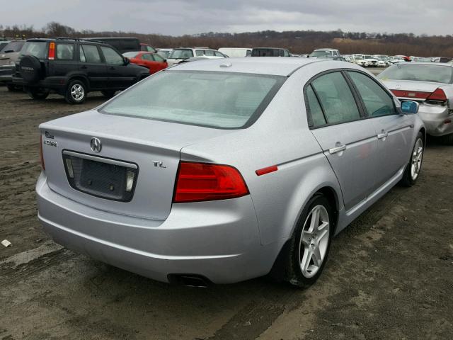 19UUA66295A026626 - 2005 ACURA TL SILVER photo 4