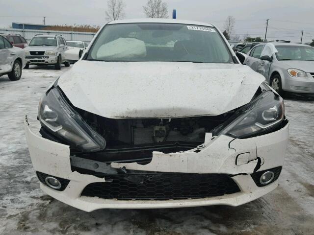 3N1AB7APXGY222499 - 2016 NISSAN SENTRA S WHITE photo 9