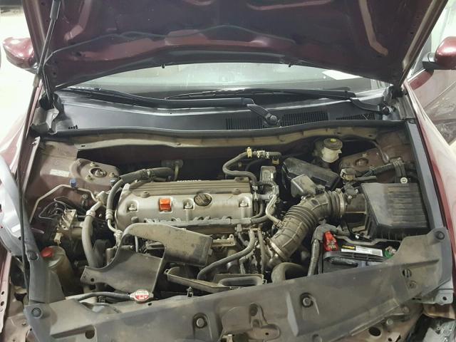 1HGCP2F39BA056636 - 2011 HONDA ACCORD LX MAROON photo 7