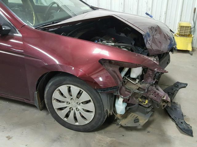 1HGCP2F39BA056636 - 2011 HONDA ACCORD LX MAROON photo 9