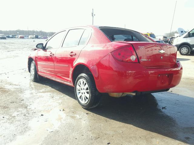 1G1AD5F53A7198633 - 2010 CHEVROLET COBALT 1LT RED photo 3