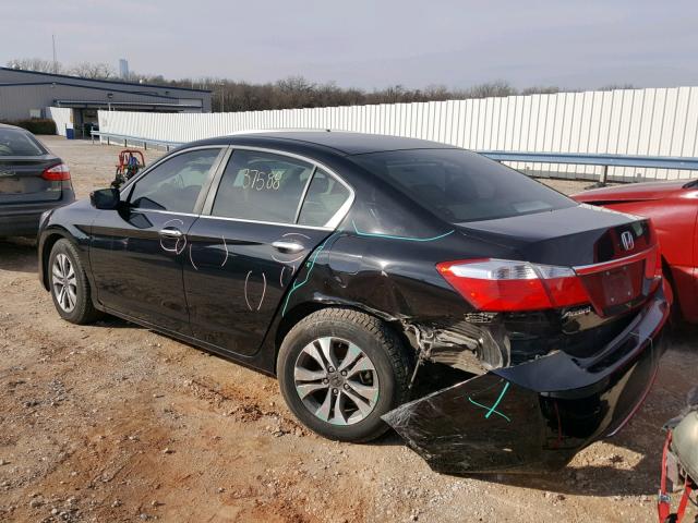 1HGCR2F30DA146934 - 2013 HONDA ACCORD LX BLACK photo 3