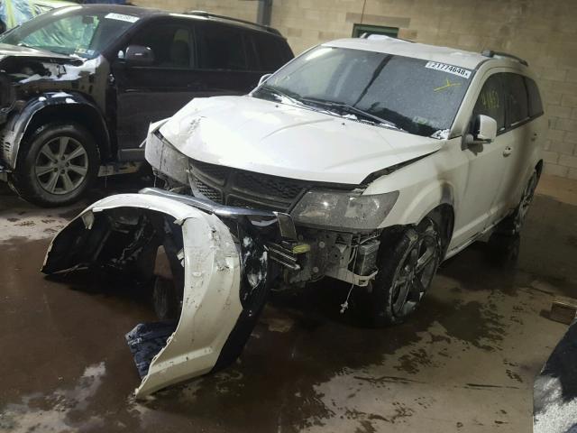 3C4PDCGB7FT583027 - 2015 DODGE JOURNEY CR WHITE photo 2