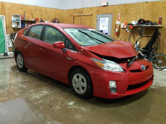 JTDKN3DU3A5003889 - 2010 TOYOTA PRIUS RED photo 1