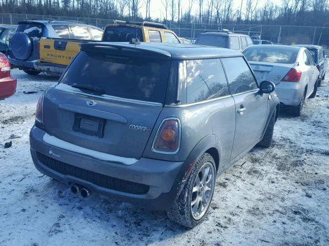 WMWMF7C52ATX42168 - 2010 MINI COOPER S GRAY photo 4