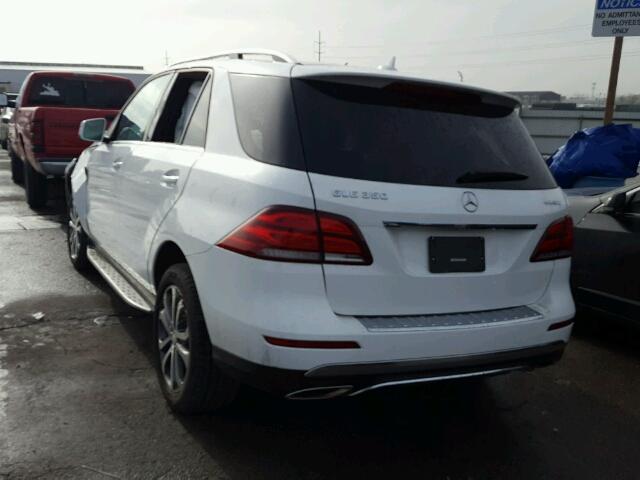 4JGDA5HB7GA732918 - 2016 MERCEDES-BENZ GLE 350 4M WHITE photo 3