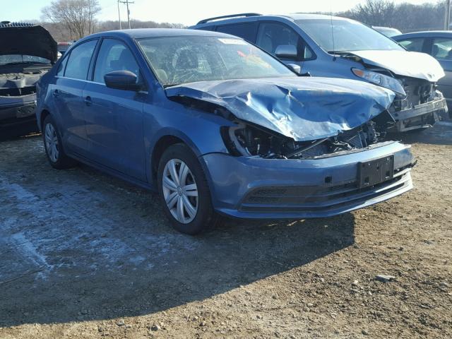 3VW167AJ4HM387256 - 2017 VOLKSWAGEN JETTA S BLUE photo 1