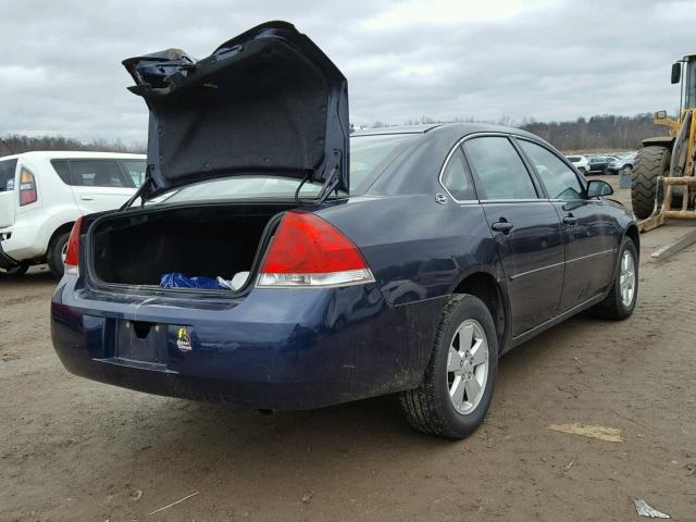 2G1WT58K579309993 - 2007 CHEVROLET IMPALA LT BLUE photo 4