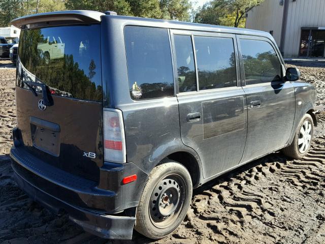 JTLKT324740160887 - 2004 TOYOTA SCION XB BLACK photo 4