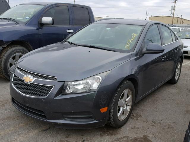 1G1PC5SB1D7175106 - 2013 CHEVROLET CRUZE LT GRAY photo 2