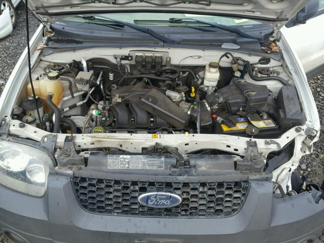 1FMYU93155KE31876 - 2005 FORD ESCAPE XLT WHITE photo 7