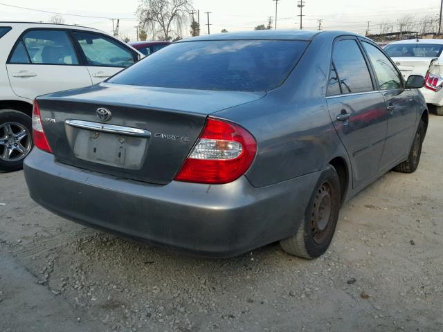 JTDBE32KX30156559 - 2003 TOYOTA CAMRY LE GRAY photo 4