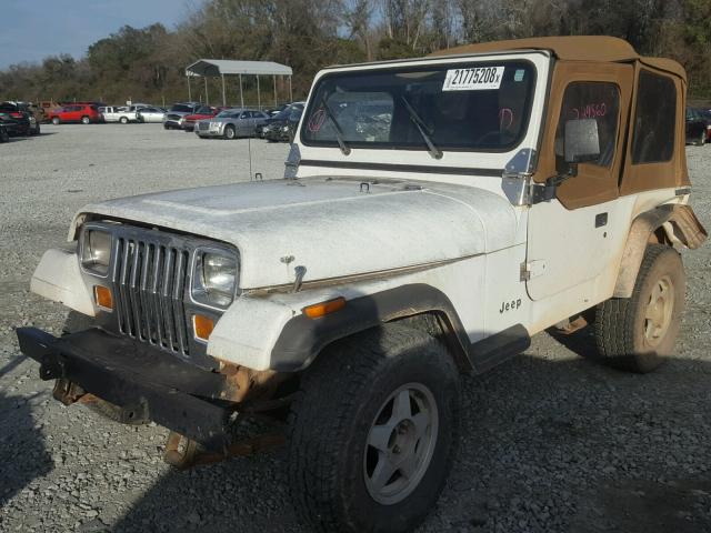 2J4FY29T5KJ139909 - 1989 JEEP WRANGLER / WHITE photo 2