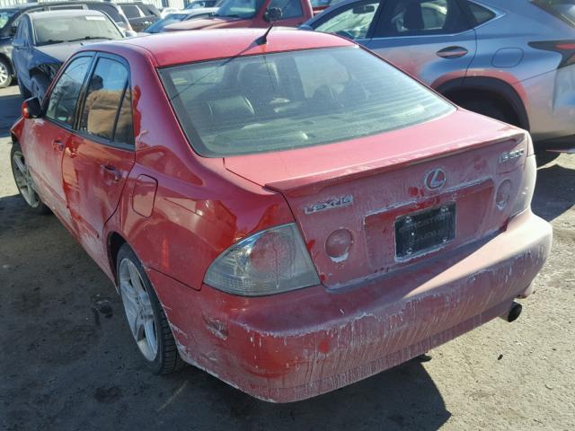 JTHBD192320035673 - 2002 LEXUS IS 300 RED photo 3