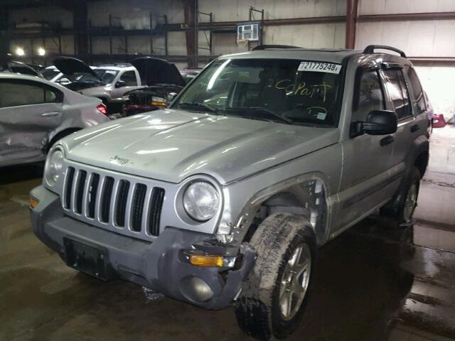 1J4GL48K92W110834 - 2002 JEEP LIBERTY SP SILVER photo 2