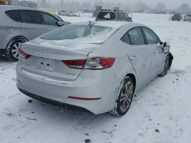 5NPD84LF9HH063839 - 2017 HYUNDAI ELANTRA SE SILVER photo 4