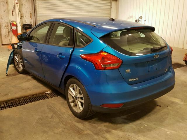 1FADP3K28GL215251 - 2016 FORD FOCUS SE BLUE photo 3