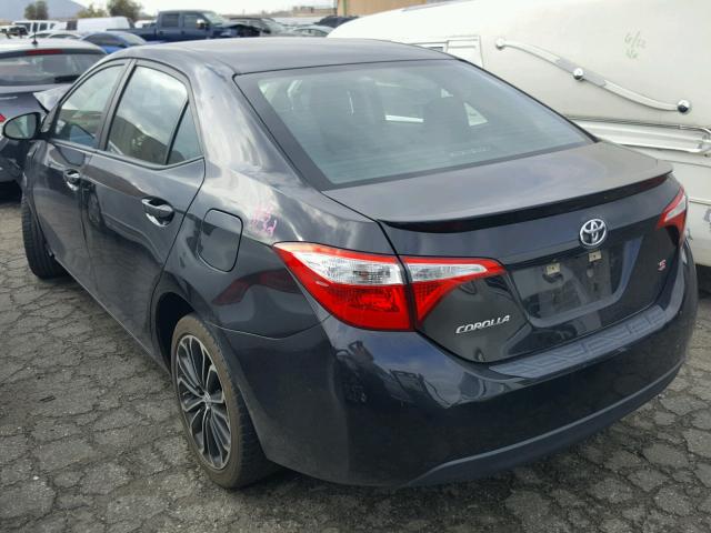 5YFBURHE3FP228459 - 2015 TOYOTA COROLLA L BLACK photo 3