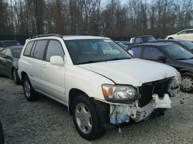 JTEEP21AX70191436 - 2007 TOYOTA HIGHLANDER WHITE photo 1