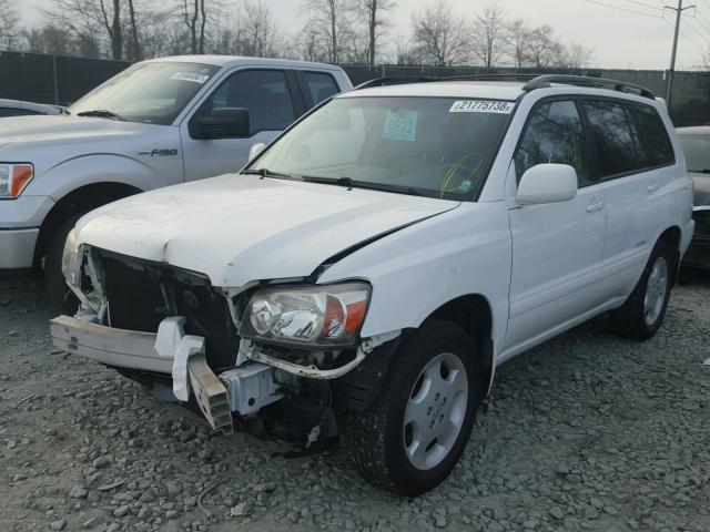 JTEEP21AX70191436 - 2007 TOYOTA HIGHLANDER WHITE photo 2