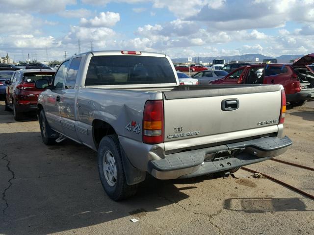 1GCEK19T3YE216118 - 2000 CHEVROLET SILVERADO GRAY photo 3