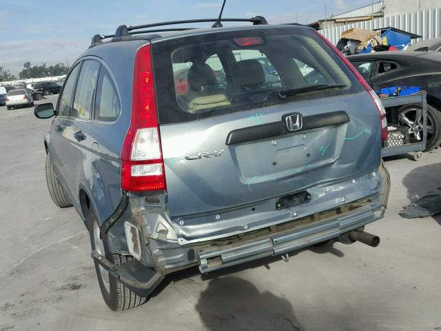 5J6RE3H34AL010789 - 2010 HONDA CR-V LX BLUE photo 3