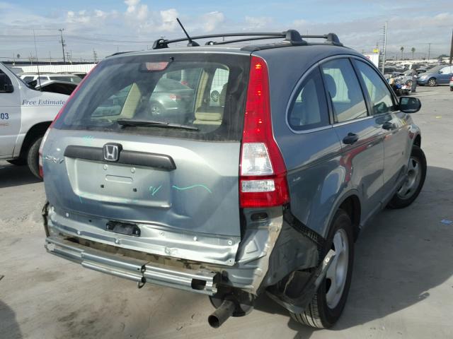 5J6RE3H34AL010789 - 2010 HONDA CR-V LX BLUE photo 4