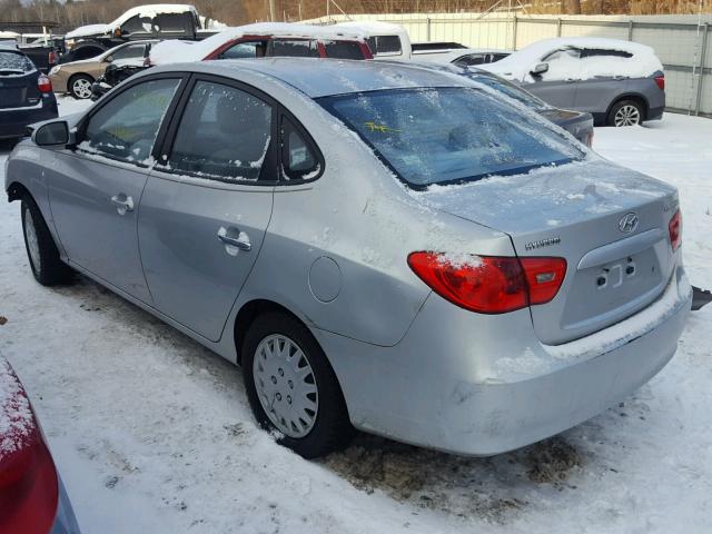 KMHDU46D57U175740 - 2007 HYUNDAI ELANTRA GL SILVER photo 3