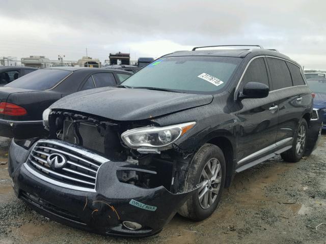 5N1AL0MN7FC506445 - 2015 INFINITI QX60 BLACK photo 2