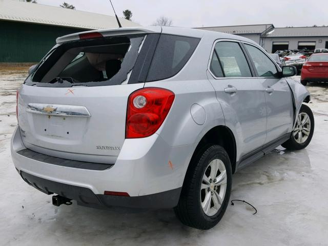 2GNFLCEK4C6384719 - 2012 CHEVROLET EQUINOX LS SILVER photo 4