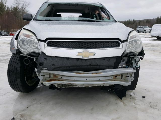 2GNFLCEK4C6384719 - 2012 CHEVROLET EQUINOX LS SILVER photo 9