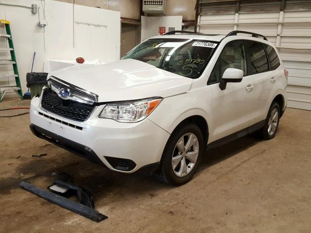 JF2SJADC9GH551735 - 2016 SUBARU FORESTER 2 WHITE photo 2