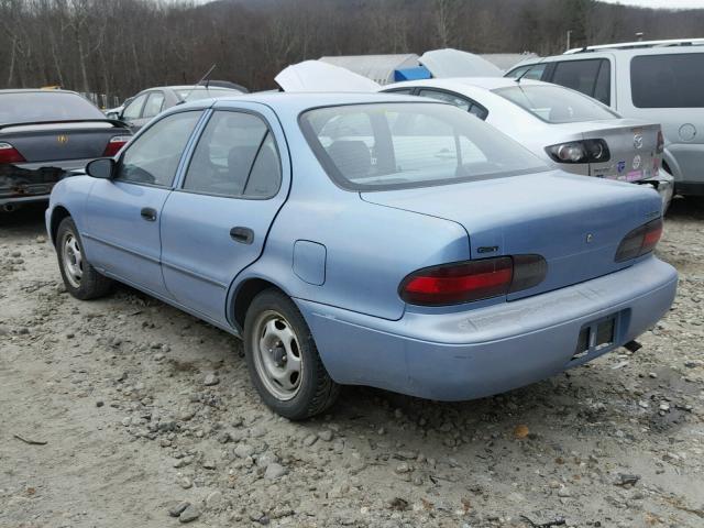 1Y1SK5363RZ080494 - 1994 GEO PRIZM BASE BLUE photo 3