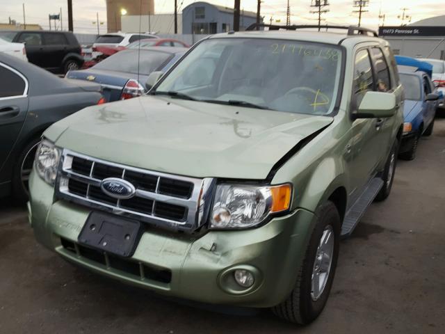 1FMCU49HX8KB91228 - 2008 FORD ESCAPE HEV GREEN photo 2