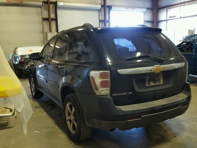 2CNDL13F276073169 - 2007 CHEVROLET EQUINOX LS BLACK photo 3