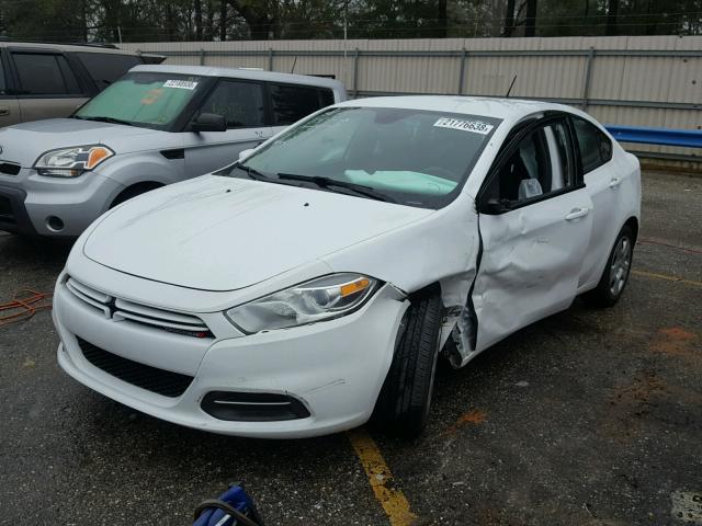 1C3CDFAA7FD415446 - 2015 DODGE DART SE WHITE photo 2