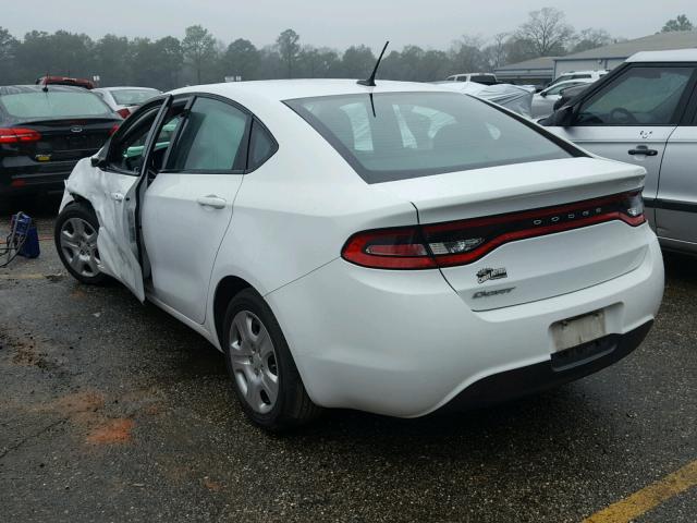 1C3CDFAA7FD415446 - 2015 DODGE DART SE WHITE photo 3