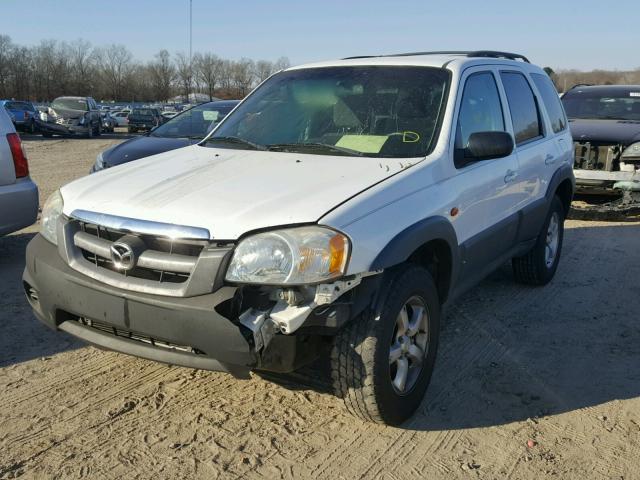 4F2YZ02Z15KM14646 - 2005 MAZDA TRIBUTE I WHITE photo 2