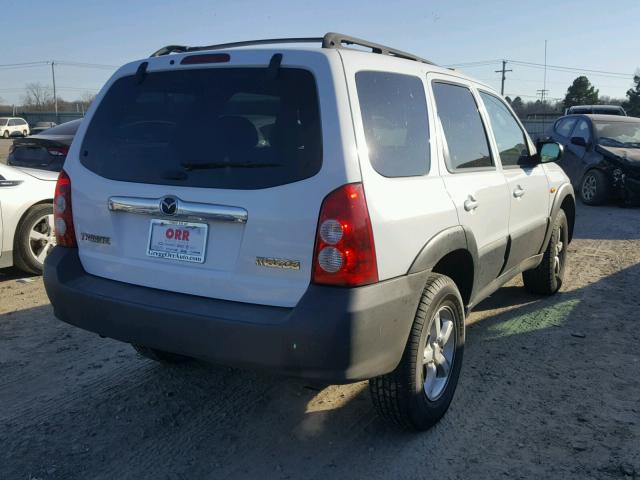 4F2YZ02Z15KM14646 - 2005 MAZDA TRIBUTE I WHITE photo 4