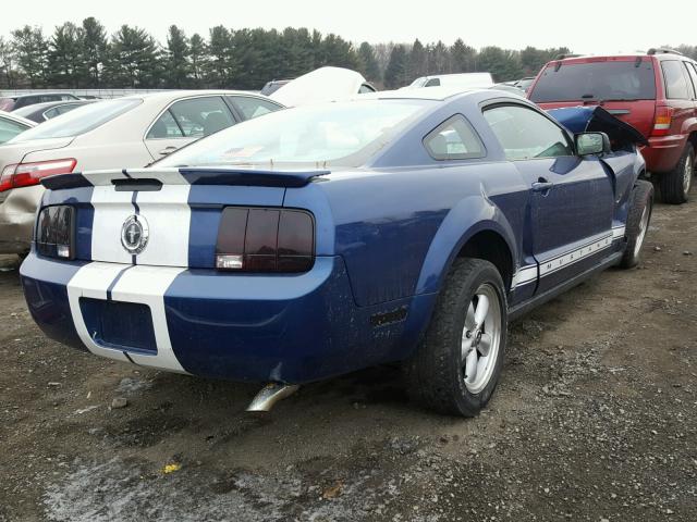 1ZVFT80N975288512 - 2007 FORD MUSTANG BLUE photo 4