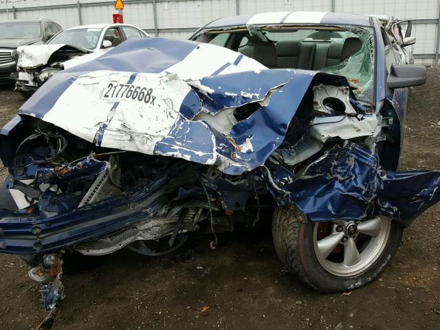 1ZVFT80N975288512 - 2007 FORD MUSTANG BLUE photo 9