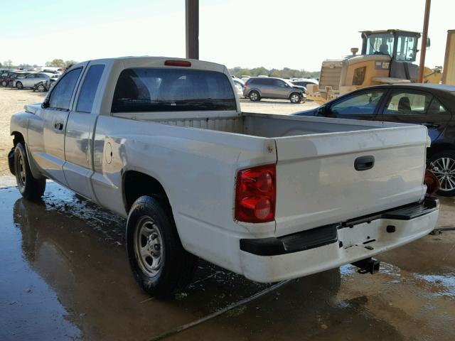 1D7RE2BK8BS676258 - 2011 DODGE DAKOTA ST WHITE photo 3