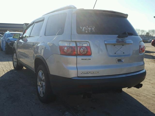 1GKER23D99J149010 - 2009 GMC ACADIA SLT ვერცხლისფერი ფოტო 3