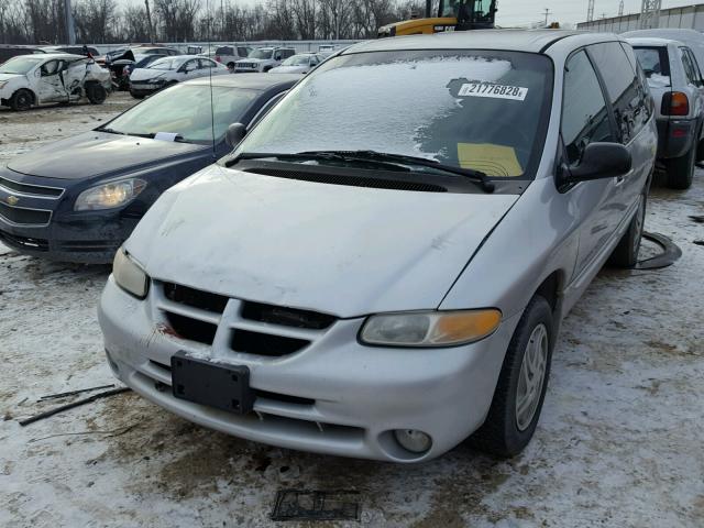 1B4GP45G1YB602152 - 2000 DODGE CARAVAN SE SILVER photo 2