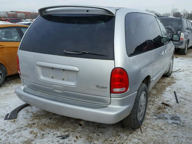 1B4GP45G1YB602152 - 2000 DODGE CARAVAN SE SILVER photo 4