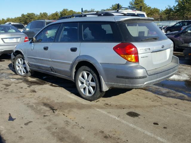 4S4BP61C977334248 - 2007 SUBARU LEGACY OUT SILVER photo 3